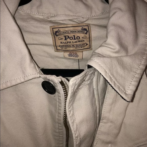 Polo Ralph Lauren Chic Cream Cotton Barn Coat Trench Jacket - Picture 4 of 8